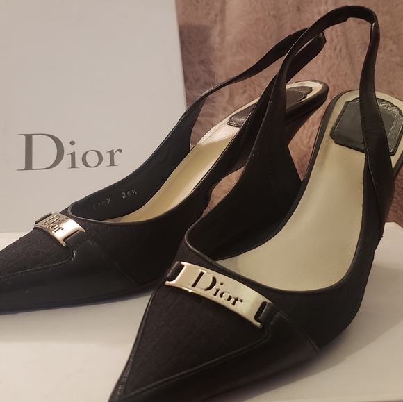 Dior Shoes - 🧡CHRISTIAN DIOR🧡 monogram canvas leather pumps